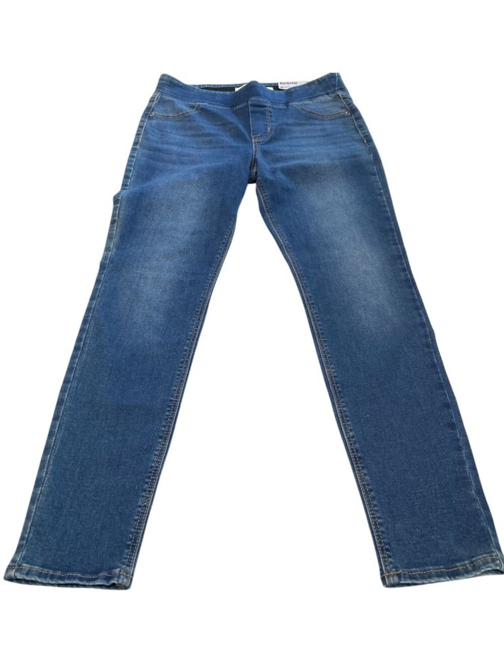 Old Navy Rockstar Jegging 6 Short Alpine Blue Stretch Mid Rise Preppy Minimalist